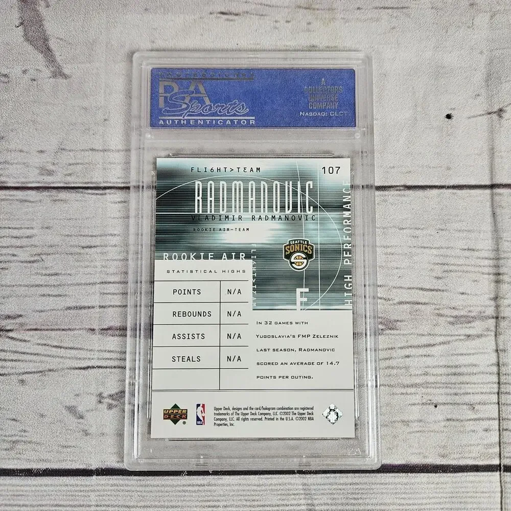 2001 Upper Deck Flight Team #107 Vladimir Radmanovic 033 /500 PSA 10 MINT